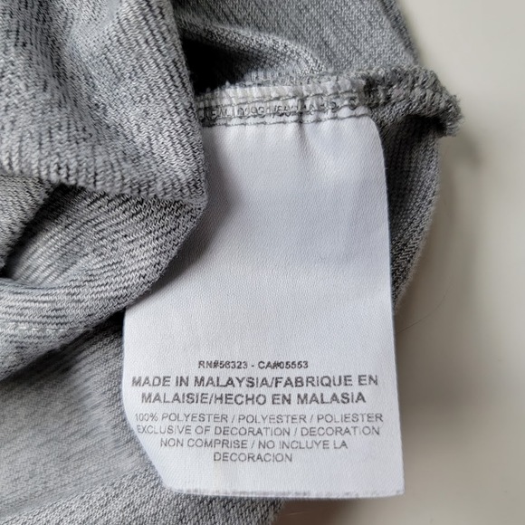 Nike Dri-Fit Clemson Tigers Tank M Sleeveless Gray Athleisure Cutout Back Gym - Picture 8 of 8